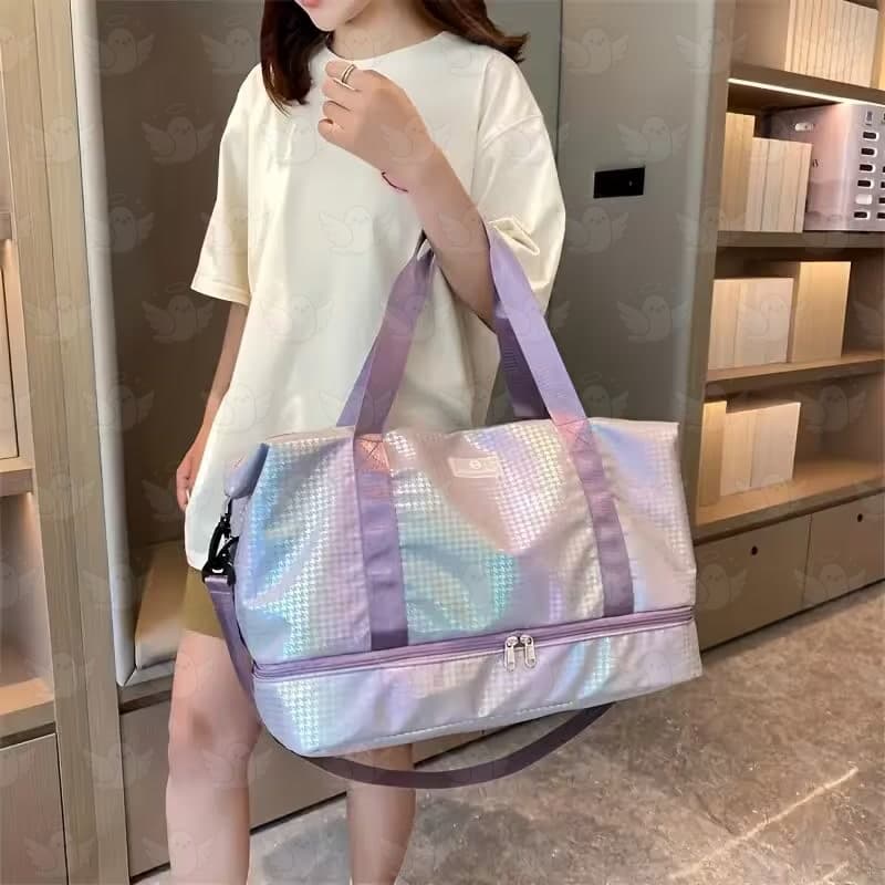 Bolso deportivo impermeable Lila