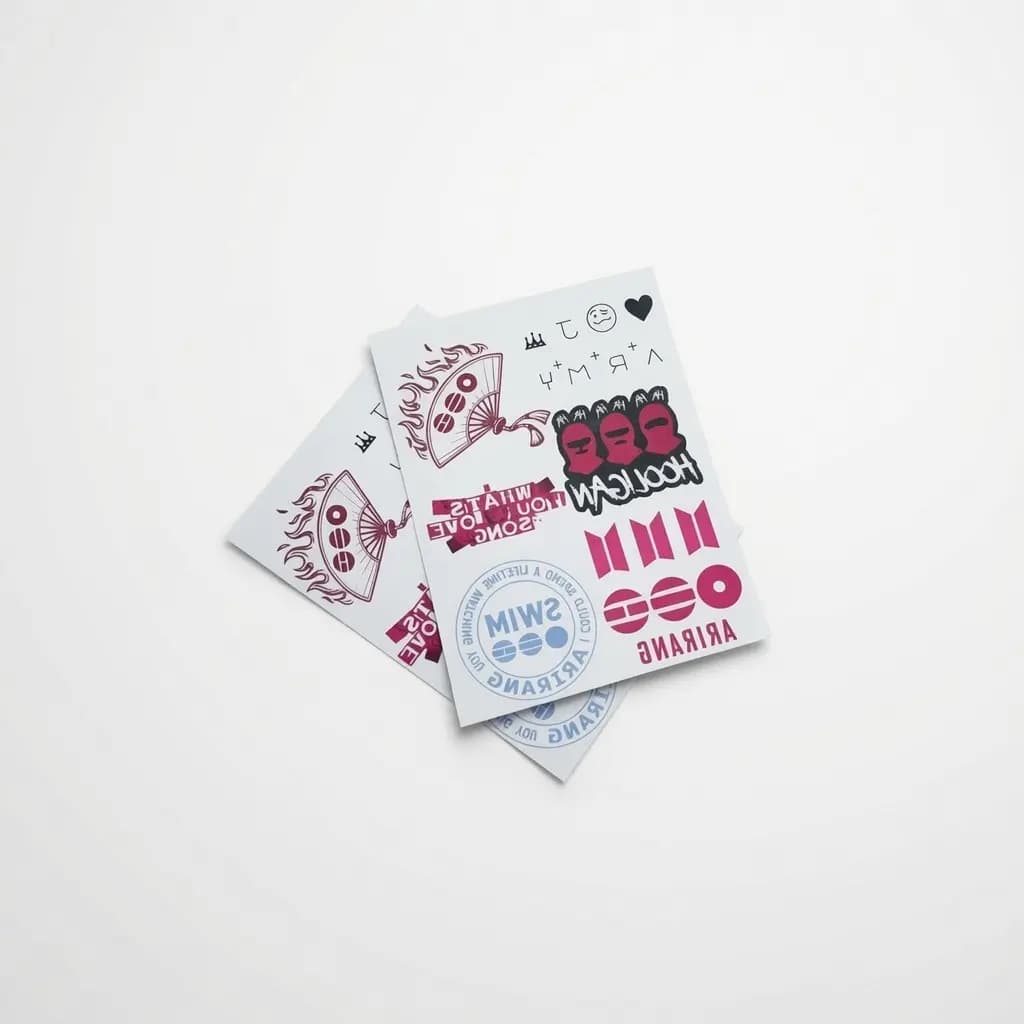 Set de Tatuajes Temporales de BTS