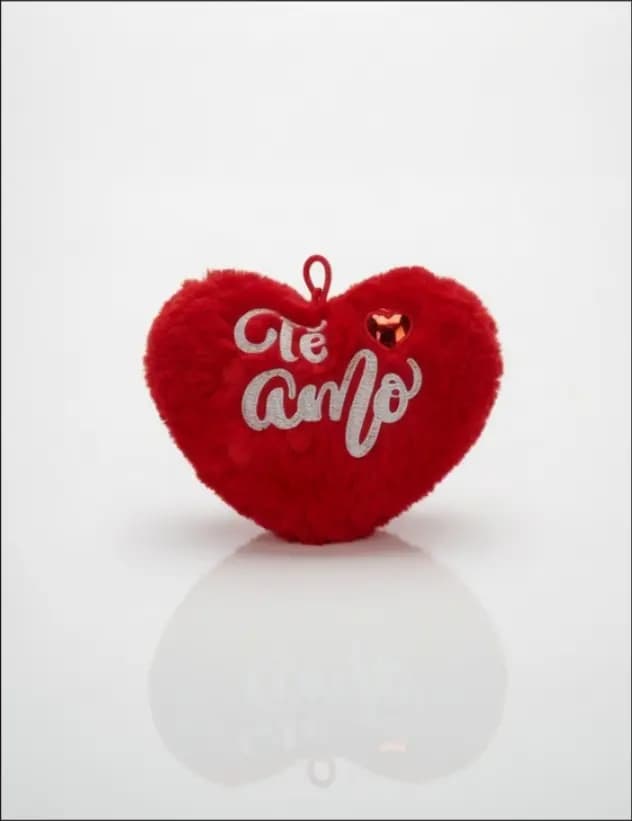 Peluche Colgante de Corazon (Te Amo)