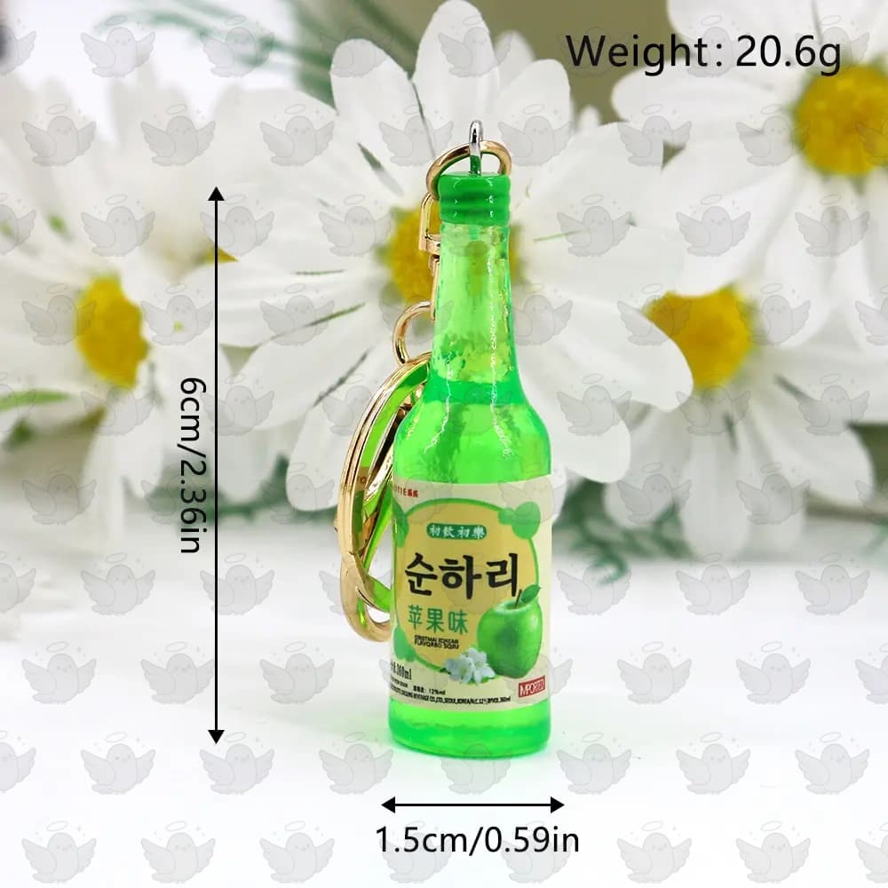 ÚLTIMO Llavero Soju de Manzana Verde