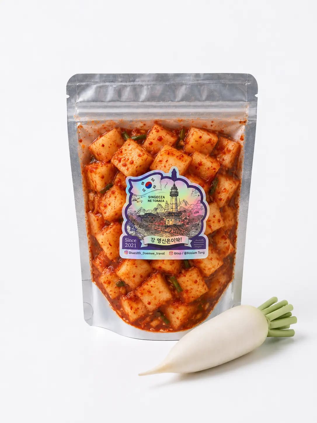 1Kg  Kkakdugi Kimchi  (Nabo) Cheonsa in Travel